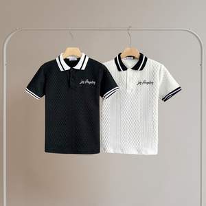 Polo élégant pour hommes-fabriqué à partir de tissu extensible pour un confort ultime et une performance d'évacuation de l'humidité du Vietnam - Product Image 4