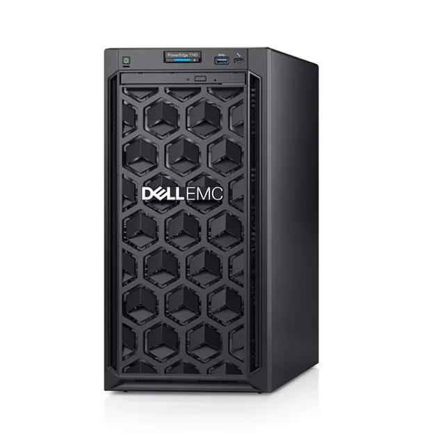 ต้นฉบับใหม่ PowerEdge T140 Xeon E-2224 16GB 1TB HDD ไม่มี OS Tower สำหรับเซิร์ฟเวอร์ DELL