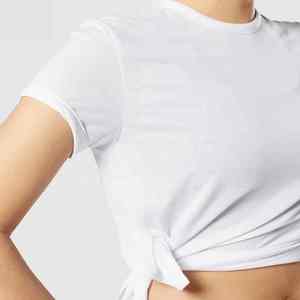 Women's Custom Crop <b>Top</b> T Shirt High Quality Gym Wear Fashionable Streetwear Wholesale - Product Image 3