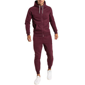 Logo personnalisé Vente en gros Sweat à capuche et pantalon de survêtement pour homme Jogging Sports Running Gym Fitness Wear Survêtement homme avec broderie - Product Image 1