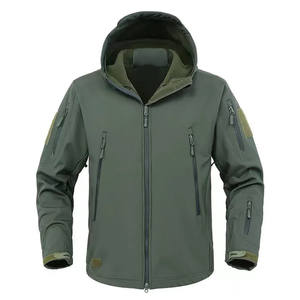 Chaqueta Softshell de Invierno para Hombre, Impermeable, para Deportes al Aire Libre, para Correr, con Capucha, Material de Lona Transpirable, Cierre de Cremallera - Product Image 1