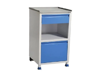 DLX Armoire à médicaments de style industriel pour les patients Système de verrouillage sécurisé Étagères réglables Rangement suffisant pour les hôpitaux Acier - Product Image 1