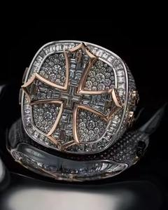 Baguette วินเทจและรอบตัดแหวนเพชร Moissanite สำหรับงานแต่งงานของขวัญงานหมั้นปาร์ตี้หรือเครื่องประดับครบรอบ - Product Image 1