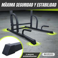 Sistema de gimnasio en casa Mobiclinic MultiFit de 100kg, estación completa de entrenamiento con respaldo ajustable, acero acolchado, capacidad máxima