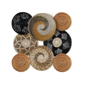 Vietnam gros bohème jonc de mer décoration murale panier ensemble ferme Boho mur cintre Accent jonc de mer suspendus décoration murale - Product Image 5