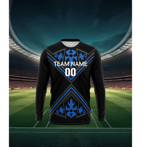 เสื้อฟุตบอลสีดำสำหรับผู้ใหญ่ ปรับแต่งชื่อและหมายเลขได้ ชุดฝึกซ้อมทีมอเมริกันฟุตบอล สำหรับนักเรียนใหม่ ชุดแข่งขัน - Product Image 2