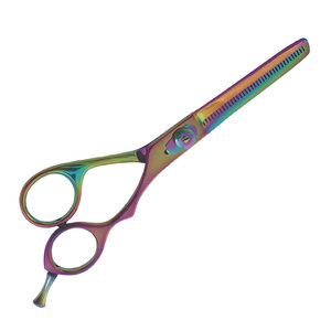 Tijeras profesionales de peluquería de 30 dientes superventas, acero inoxidable de alta calidad, afiladas y romas ajustables de Pakistán - Product Image 2