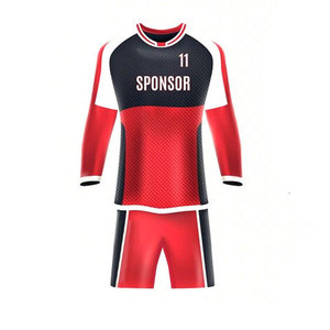 Traje de fútbol retro contrastante con cuello en V, uniforme de fútbol de poliéster de secado rápido ajustado personalizado, uniforme de fútbol con logotipo personalizado - Product Image 1