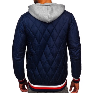 Chaqueta de Lona con Estampado Puff y Revestimiento Personalizado para Hombre, con Capucha y Cuello Alto, Transpirable y Resistente al Viento, para Otoño - Product Image 5