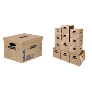 Caja bancaria personalizable SmoothMove Classic, cajas <span class=keywords><strong>de</strong></span> mudanza sin cinta, cajas <span class=keywords><strong>de</strong></span> almacenamiento pequeñas con tapas y asas fáciles <span class=keywords><strong>de</strong></span> llevar - Product Image 3