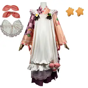 2024 Snow Food Miku Cosplay Costume parrucche da donna Set completo Kawaii Kimono giapponese Kawaii per abiti da festa di carnevale di Halloween