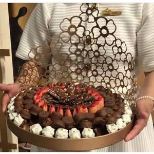 ถ้วยใส่ช็อคโกแลตสำหรับใส่อาหารจานเสิร์ฟอาหารดีไซน์เนอร์รูปใบไม้และดอกไม้เกรดสูง - Product Image 4