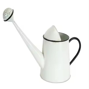 Bidon d'eau en fer de couleur blanche Qualité exclusive Forme et taille personnalisées Bidon d'eau Design antique Plantes Arrosoir - Product Image 1