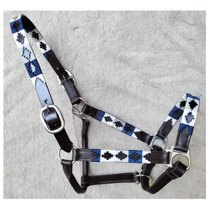 Base en cuir de qualité supérieure Design de polo unique en cuir véritable cousu à la main Polo d'équitation licou - Product Image 2