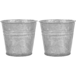 Best Quality Galvanized <b>Metal</b> <b>Bucket</b> With Handles Mini Silver Tin Pails Vintage Iron Planters Garden Decor Party And Containers - Product Image 4