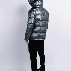 Veste d'hiver en peluche personnalisée OEM avec logo à l'avant style vintage coupe ajustée doublure en coton pour hommes - Product Image 6