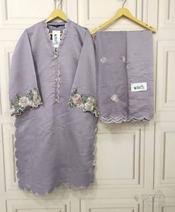 คอลเลกชันชุดเดรสปาร์ตี้พร้อมทำจากปากีสถานสีสดใสส่งตรงจากโรงงาน - Product Image 4