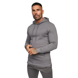 Sudadera con capucha para hombre, prenda deportiva masculina de hiphop con bordado personalizado, de gran tamaño, de algodón 100%, con forro polar, estilo casual y cálido para gimnasio - Product Image 1