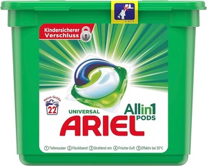 Cápsulas de Detergente para Ropa Ariel Original Todo en Uno, 108 Lavados (54 x 2), para Lavado en Frío, Eliminador de Manchas Brillante - Product Image 5