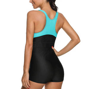 New Style 2025 High Quality Eco-Friendly Quick Dry Swimdress 1 Piece Front Logo Custom Design <b>Women's</b> Swimsuit Wholesale - Product Image 5