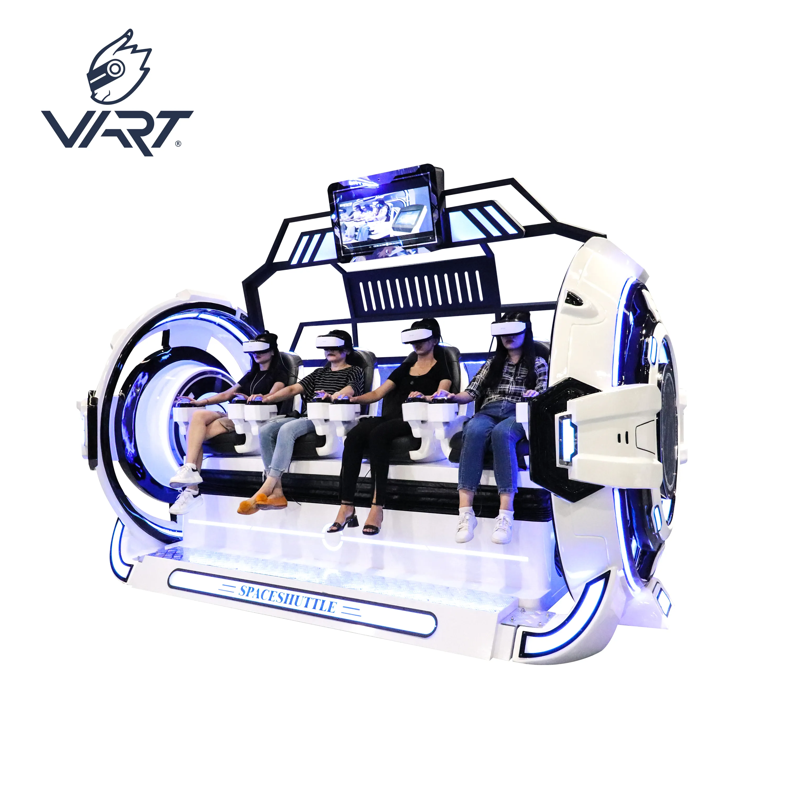 Chaise de réalité virtuelle VART 4 sièges Chine Système hydraulique 7D 4D 5D Simulateur de cinéma Jeu de film Vr Cinéma 9Vr à vendre