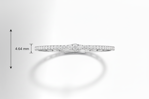 Brazalete Flexible de Oro de 14K y Diamantes Naturales para Mujer - Product Image 2