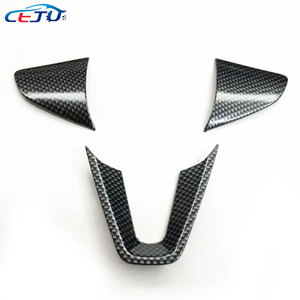 ABS ชุดตกแต่งภายในรถยนต์แบบคาร์บอนฝาครอบ<span class=keywords><strong>พวงมาลัย</strong></span>สำหรับ Honda Fit <span class=keywords><strong>Jazz</strong></span> 3th Gen RS GK3 GK5 GH7 GP5 GP6 2014-2020 - Product Image 4