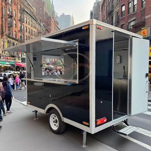 Nuevo remolque de comida rápida con bomba de motor central Carro de café y camión de comida de restaurante para aperitivos para bodega Venta al por menor hecho de maíz - Product Image 2