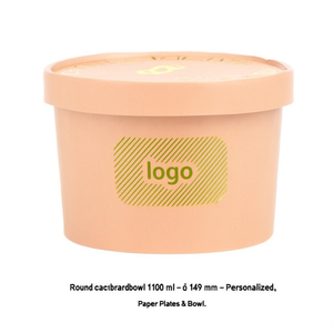 ชามกระดาษแข็งทรงกลม 1100 มล. - 149 มม. - สั่งทำพิเศษ - Product Image 3