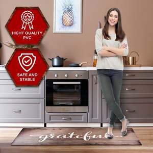 Tappeto Moderno Anti-Fatica per Cucina, Extra Large, Imbottito in PVC e Schiuma PU, Poliestere Intrecciato, Innovativo e Lavabile, Ideale per Pavimenti di Cucina - Product Image 6