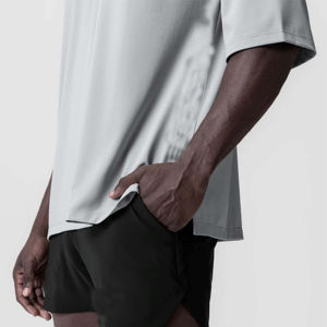 T-shirt athlétique Premium pour hommes Séchage rapide et léger 100% coton imprimé d'été pour les entraînements Sports Casual Wear - Product Image 3