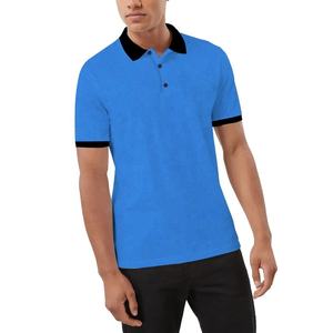 Logotipo bordado personalizado 2025 de lujo para hombre para camiseta Polo Camiseta de golf de punto de algodón y poliéster de alta calidad - Product Image 2