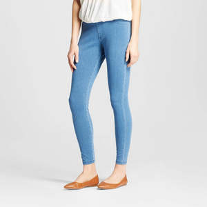 Nuovi Jeggings a Vita Alta Blu Chiaro per Donne, Denim con Stampa Vintage, Vestibilità Skinny Traspirante, Taglie M-XL per Estate e Inverno - Product Image 4