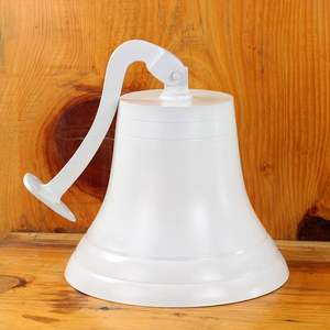 Cloche Premium en aluminium moulé du navire nautique de la marine | Cadeaux de décoration de chambre d'enfant (6 pouces blanc) - Product Image 6