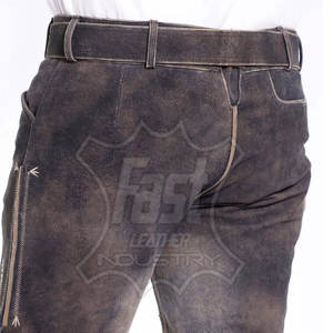 Pantalones Cortos Bávaros Lederhosen Hechos a Medida, de Alta Calidad, Tradicionales para el Oktoberfest, Talla Adulto - Product Image 4