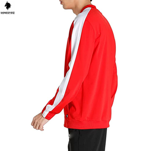 ชุดวอร์มเล่นกีฬาแบบลำลองของผู้ชายชุดวิ่งจ๊อกกิ้งทำด้วยผ้าขนสัตว์ตกแต่งลวดลายเอวยางยืดสไตล์ด้านหน้าแบน - Product Image 3