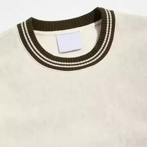 Sweat-shirt universitaire à col côtelé personnalisé pour homme, broderie, polyester/coton, coupe-vent, écologique, hiver, haute qualité - Product Image 3