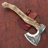 Vente en gros de hache de Style Viking en acier avec gaine en cuir, de Camping, de plein air, de qualité supérieure, à transporter tous les jours