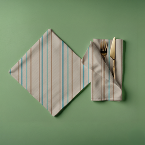 Serviettes en tissu à rayures classiques Serviettes en tissu écologiques lavables durables pour les repas et les événements - Product Image 2