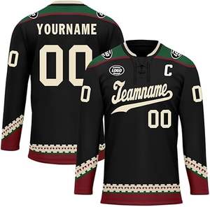 Uniforme de hockey sobre hielo unisex hecho a medida al por mayor uniforme de hockey sobre hielo transpirable de secado rápido a la venta - Product Image 6