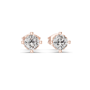 1.5 CT Lab-Created Diamond <b>Stud</b> Earrings VVS-VS EF Clarity 18KT, 14KT, 10KT Gold & 925 <b>Silver</b> Rose, Yellow, White Gold & - Product Image 1