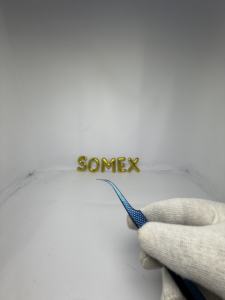 New <b>Eyelash</b> <b>Tweezers</b> High Quality With Custom Logo <b>Eyelash</b> <b>Tweezers</b> Blue Grip - Product Image 6