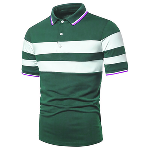 T-shirts polo unis à manches courtes pour hommes, style personnalisé, décontracté, 100% coton, polos ajustés à vendre, polos grande taille pour hommes - Product Image 4