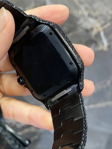 41mm Luxury Business Modern Stainless Steel Iced Square Dial Hip Hop Moissanite Diamond <b>Watch</b> SWISS for Movement Handmade <b>Work</b> - Product Image 4