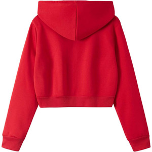 Custom Logo Long Sleeve Crop <b>Top</b> Hoodie <b>Women</b> Embroidery Blank <b>Fleece</b> Wholesale Thick Casual Cotton Cropped Zip up Hoodie <b>Women</b> - Product Image 2