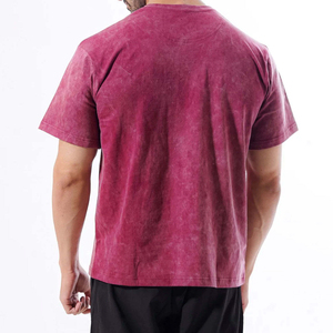 T-shirts vintage personnalisés à col rond pour hommes femmes 100% coton lavé à l'acide conception surdimensionnée acheter un t-shirt surdimensionné blanc - Product Image 3