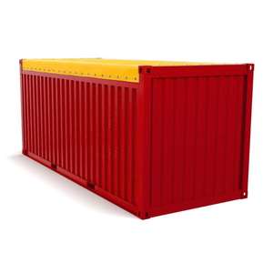 Contenedor abierto superior de 20 pies de acero resistente, acceso de carga superior, uso de material a granel, opciones personalizadas - Product Image 2