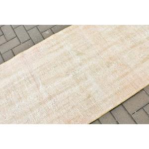 พรมวินเทจลายดอกไม้สีขาวสไตล์ตุรกี ขนาด 2.7x11.1 ฟุต (83x338 ซม.) - Product Image 5