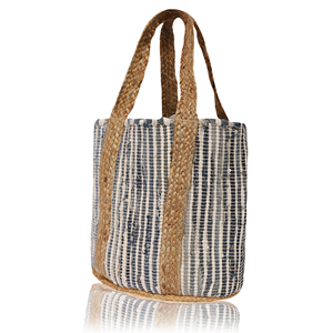 Sac fourre-tout bohème en jute uni pour femme, écologique, toutes saisons, plage, usage quotidien, style épaule, ouverture supérieure - Product Image 4