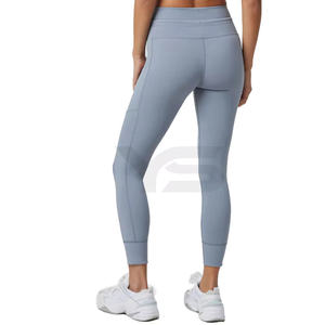 Mallas deportivas ajustadas con estampado personalizado 2024, pantalones de Yoga para gimnasio Anti-UV de alta calidad para mujer, mallas deportivas Push-Up para el sudor - Product Image 4